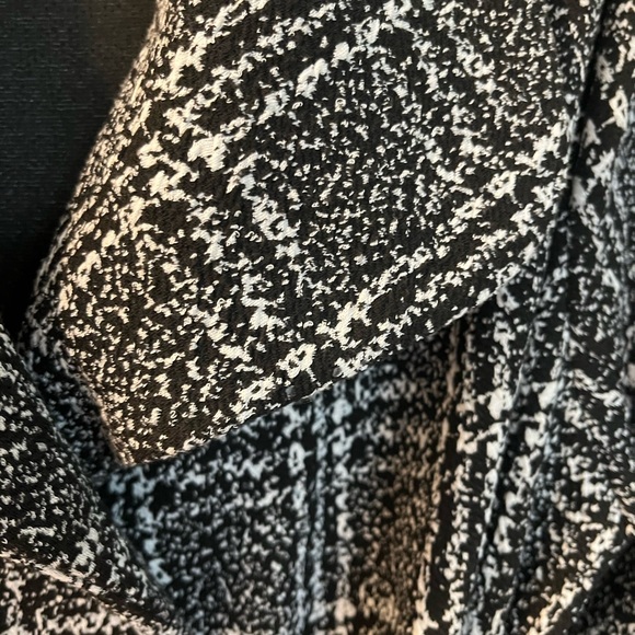 Stella Luce Black and White Checkered Belted Wrap Coat Jacket Women’s | XL - Picture 6 of 7